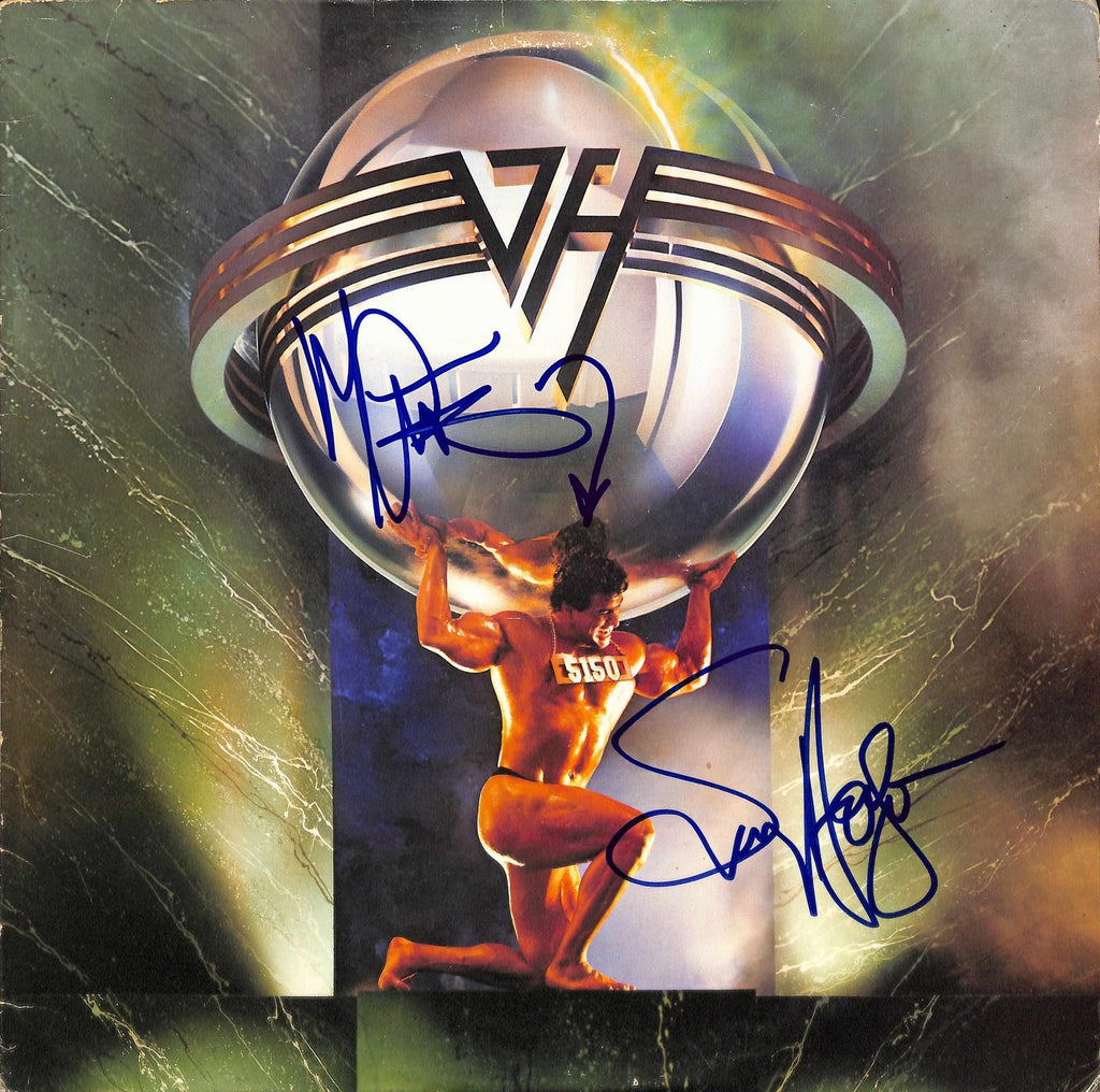 Sammy Hagar & Michael Anthony Signed Van Halen 5150 Album Cover Beckett0