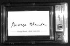 George Blanda Chicago Bears HOF Signed Cut Beckett Slab Auto Grade 100