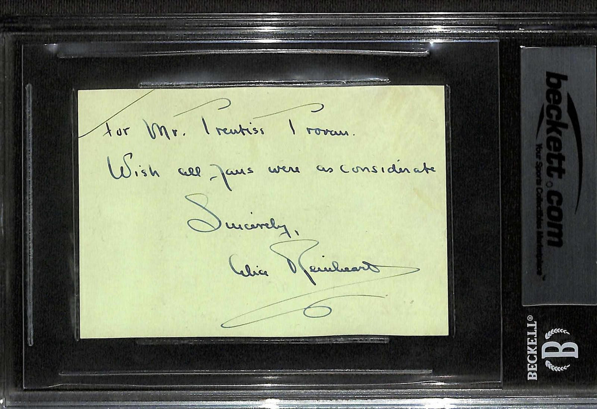 Eleanor Powell & Alice Reinheart Dual signed cut BECKETT1