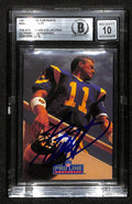 Jim Everett LA Rams Signed 1991 Pro Line Portraits Card Beckett Auto 100