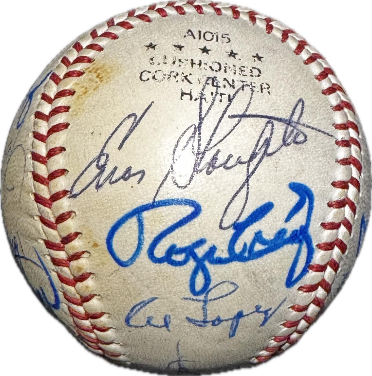 MLB Old Timers & Alumni Multi-Signed Baseball by 14 Legends Beckett4