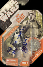 Nilo Rodis-Jamero Signed Star Wars Biker Scout Saga Legends Figure0