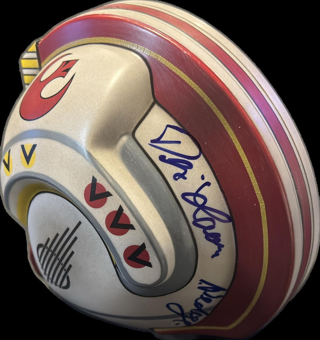 Denis Lawson Signed Star Wars Wedge Riddell Mini X-Wing Helmet0