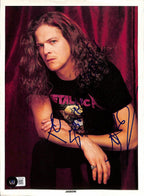 Jason Newsted Metallica Signed Magazine Photo 81/2 x 11 Beckett Authenticated0