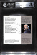 Joe Cocker Signed Lyrics CD Cover Beckett Slab Autograph0