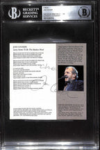 Joe Cocker Signed Lyrics CD Cover Beckett Slab Autograph0