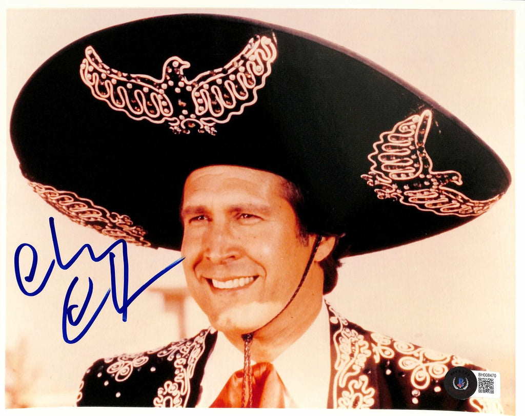 Chevy Chase Signed "Dusty Bottoms" Three Amigos 8x10 Photo Beckett0