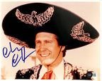 Chevy Chase Signed "Dusty Bottoms" Three Amigos 8x10 Photo Beckett0