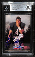Jim Harbaugh Chicago Bears Signed 1991 Pro Line Portraits Card Beckett0