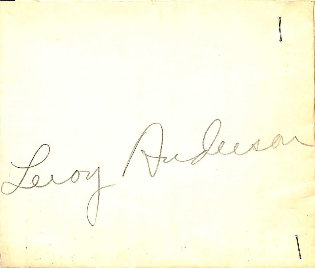 Leroy Anderson Legendary Composer Signed Autograph Cut Beckett Authenticated0