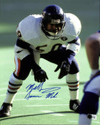 Mike Singletary Signed Chicago Bears Photo "Samurai Mike" 11x14 Beckett0