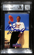 Paul Warfield Signed 1991 Pro Line Portraits Card Beckett Auto Grade 100