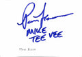 Paris Themmen Signed Cut Inscribed "Mike Tee Vee" Beckett Authenticated0
