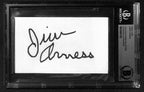 James Arness Matt Dillon Gunsmoke Signed 3x5 Index Card Beckett0