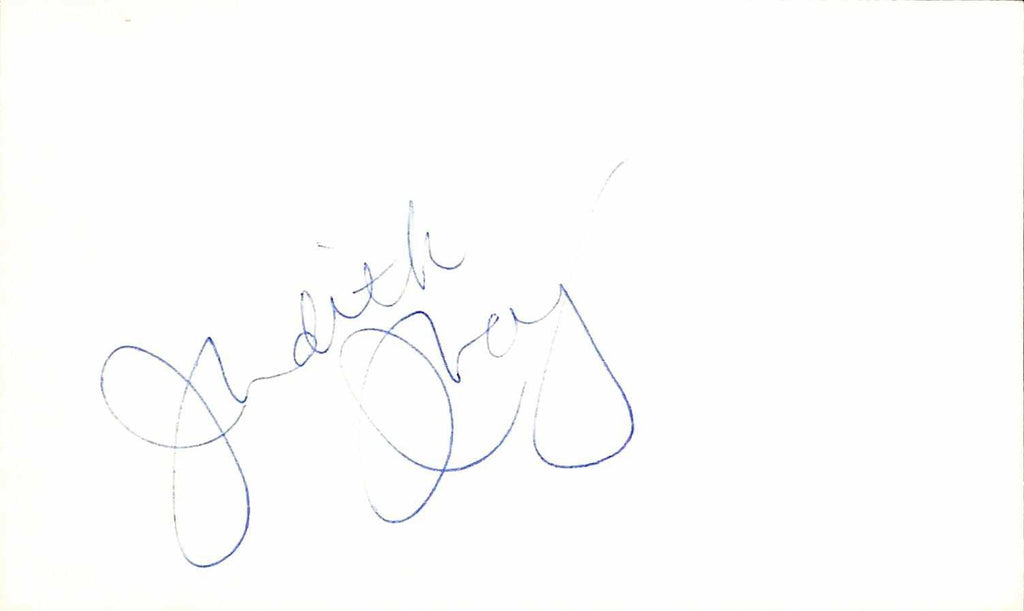 Judith Ivey Actress Signed Index Card Beckett Authenticated0