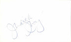 Judith Ivey Actress Signed Index Card Beckett Authenticated0