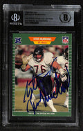 Steve McMichael Signed 1989 Pro Set Chicago Bears Card Beckett0