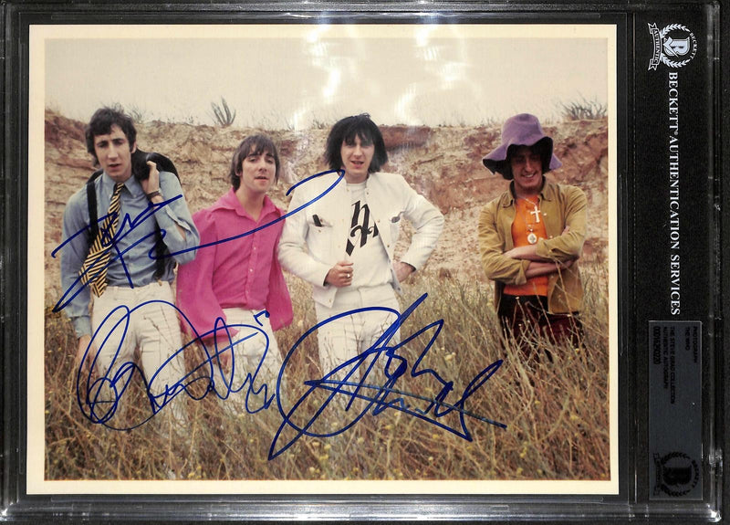 The Who Daltrey, Townshend, Entwistle Signed 8x10 Photo BECKETT0