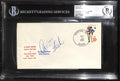 Carlton Fisk Red Sox Signed 1975 World Series FDC Envelope BECKETT0
