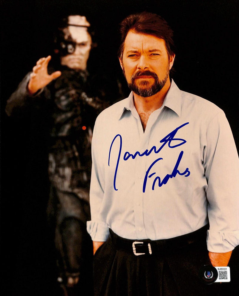 Jonathan Frakes Signed Star Trek TNG First Contact Photo 8x10 Beckett0