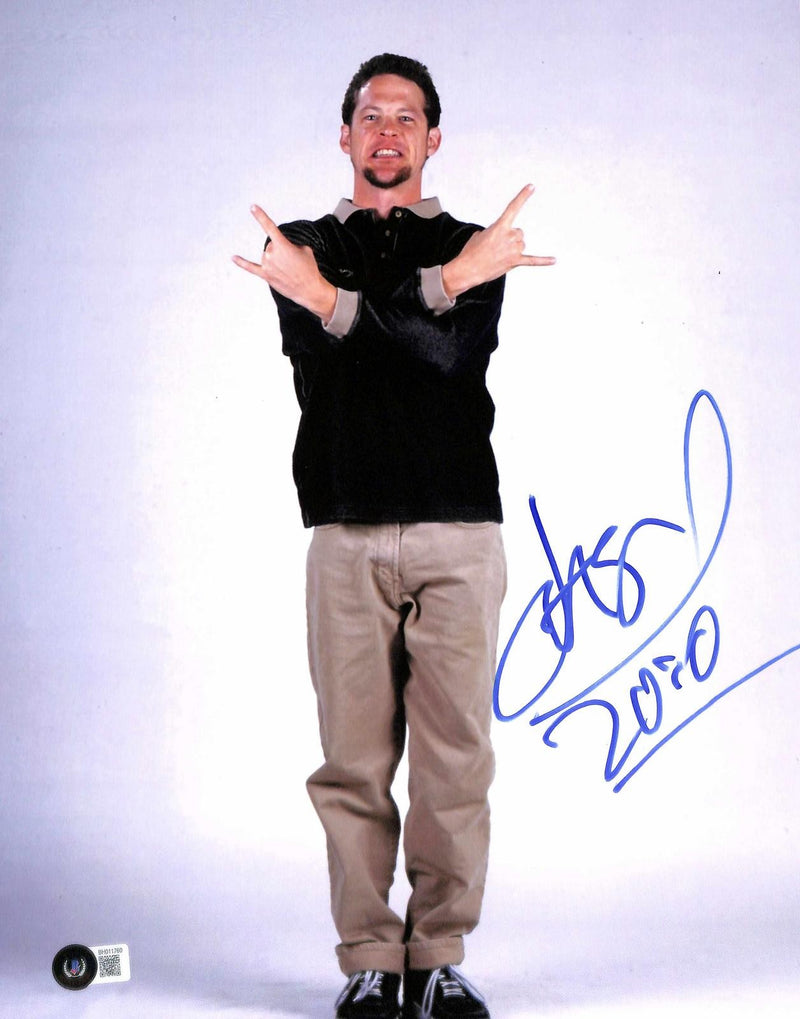 Jason Newsted Metallica Bassist Signed Photograph 11x14 Beckett Authenticated0