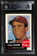 Tommy Glaviano Signed 1953 Topps Archives Reprint Beckett Auto0