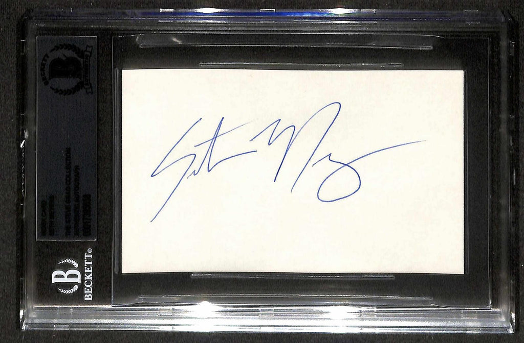 Seth Meyers Saturday Night Live Signed 3X5 Index Card BECKETT0