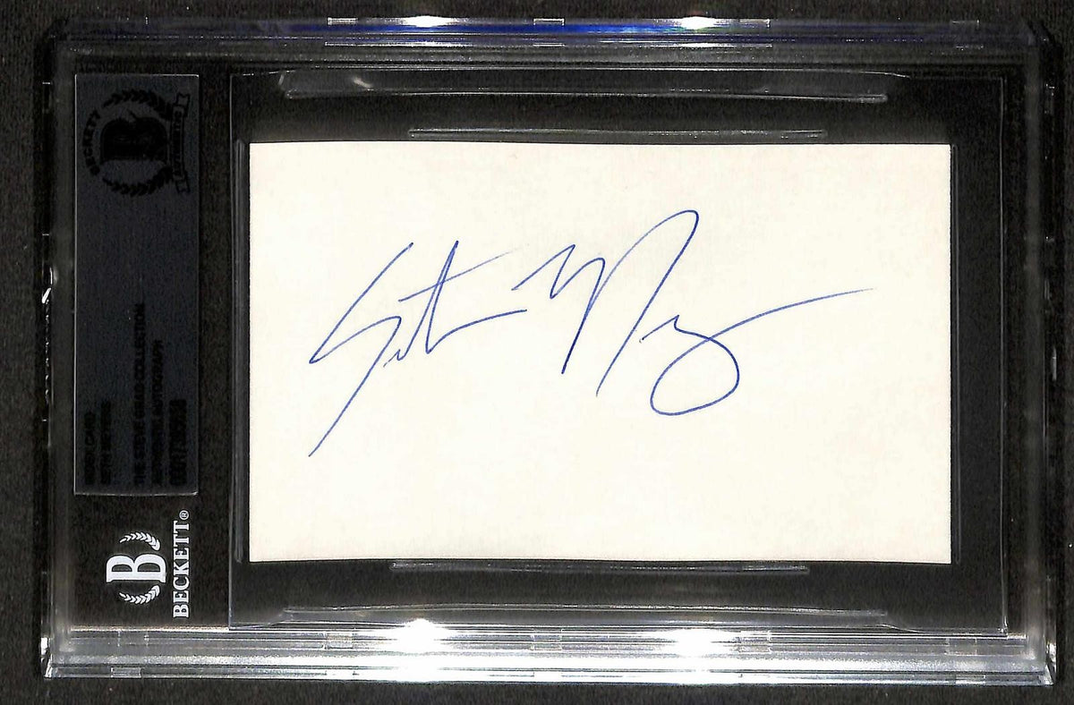 Seth Meyers Saturday Night Live Signed 3X5 Index Card BECKETT0
