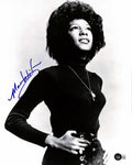 Mary Wilson Supremes Signed Black and White Portrait Photo 11x14 Beckett0