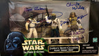 Star Wars Jabba's Skiff Guards Multi-Signed Action Figure Beckett 6 Auto's!0