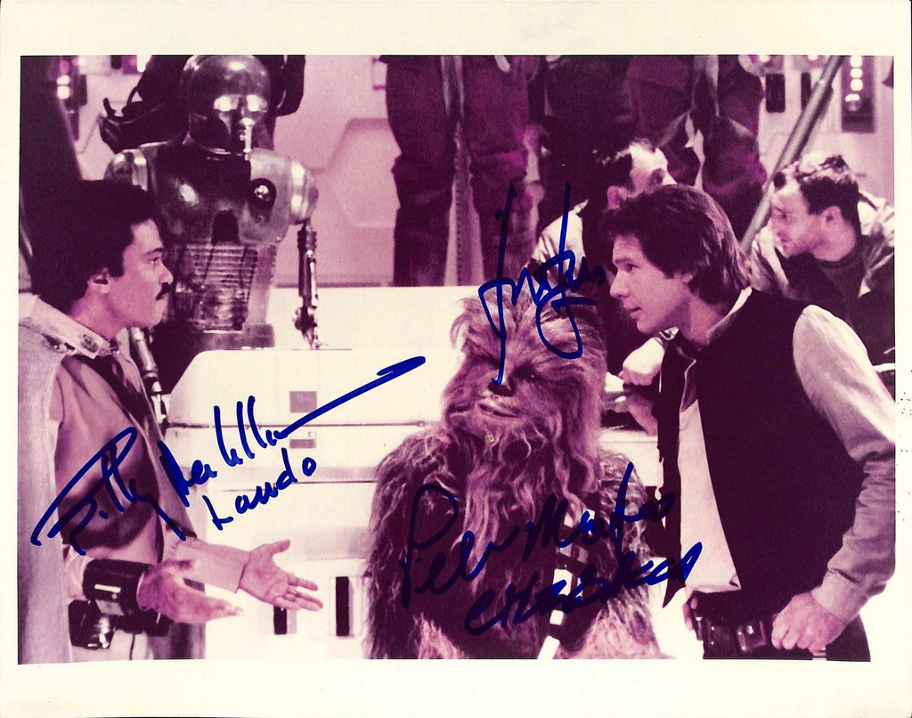 Star Wars ROTJ Harrison Ford Williams & Mayhew Signed 8x10 Photo Beckett0