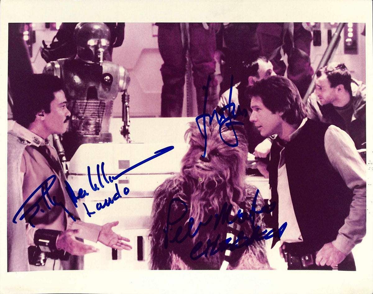 Star Wars ROTJ Harrison Ford Williams & Mayhew Signed 8x10 Photo Beckett0