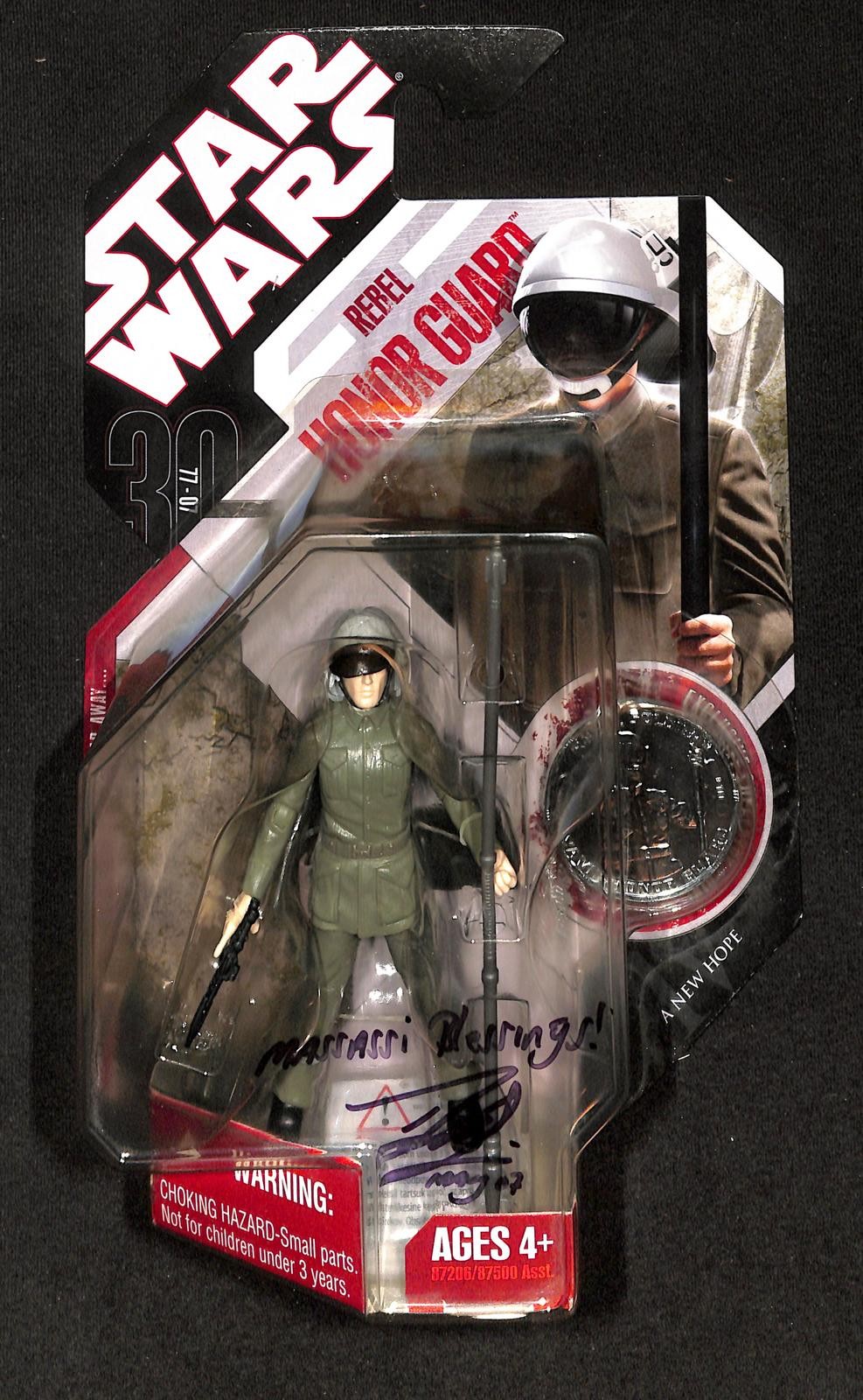 Derek Lyons Signed Star Wars Rebel Honor Guard Action Figure BECKETT0