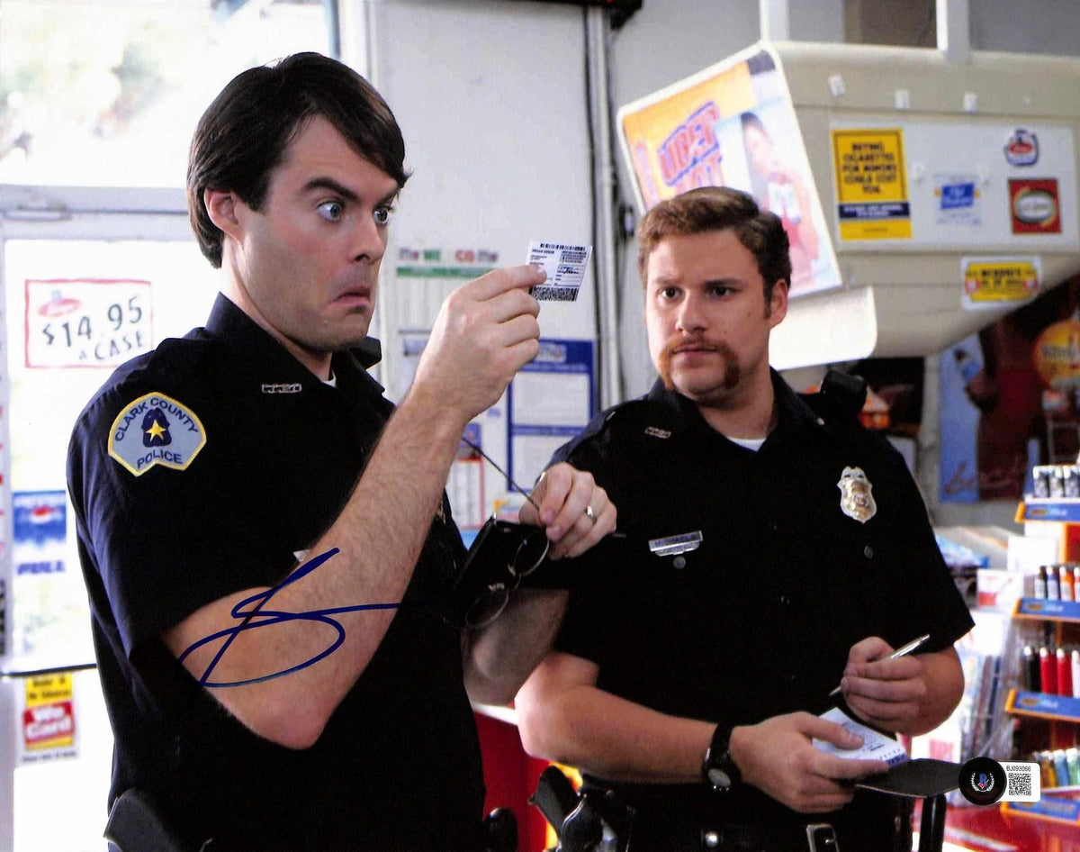 Seth Rogen Officer Michaels Signed Superbad Photo 11x14 Beckett0