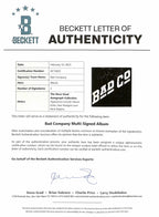 Bad Company  Kirk, Rodgers, Ralphs Signed Self Titled Album BECKETT1