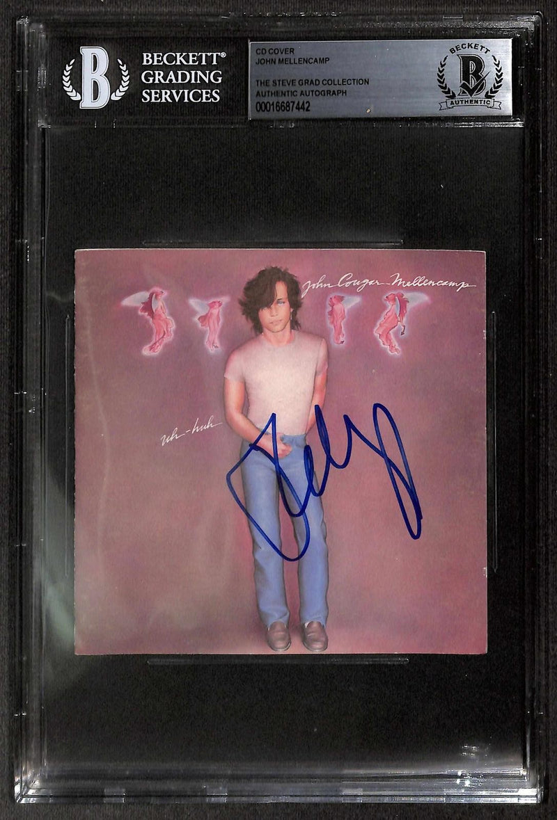 John Mellencamp Signed Uh-HUH CD Cover BECKETT0
