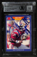 Andre Tippett Signed 1989 Pro Set Patriots Card Beckett Auto 100