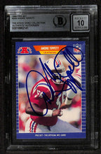Andre Tippett Signed 1989 Pro Set Patriots Card Beckett Auto 100