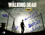 The Walking Dead Cast Signed 11x14 Photo Beckett 5 sigs!0