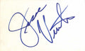 Jesse Ventura Signed 3x5 Index Card Beckett Authenticated0
