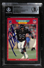 Richard Dent Signed 1989 Pro Set Chicago Bears Card Beckett Slab0