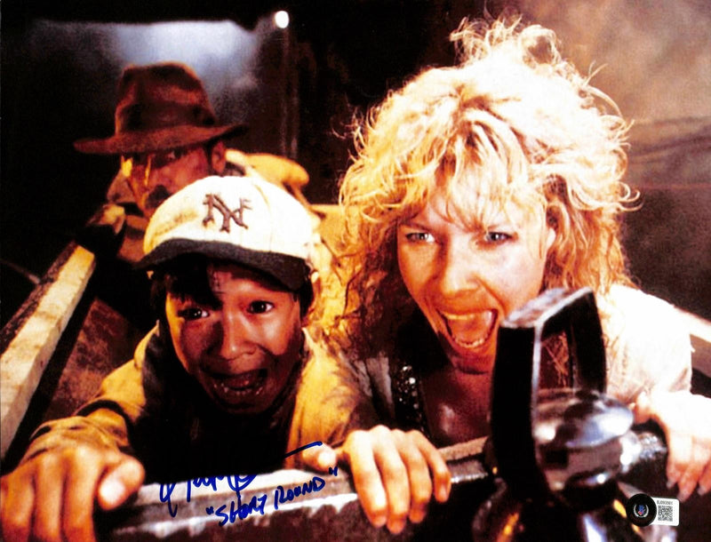 Ke Huy Quan Signed 'Short Round' Indiana Jones Photo 11x14 Beckett Authenticated0