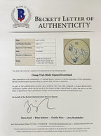 Cheap Trick Signed Drumhead Nielsen, Zander, Carlos, Petersen BECKETT LOA1