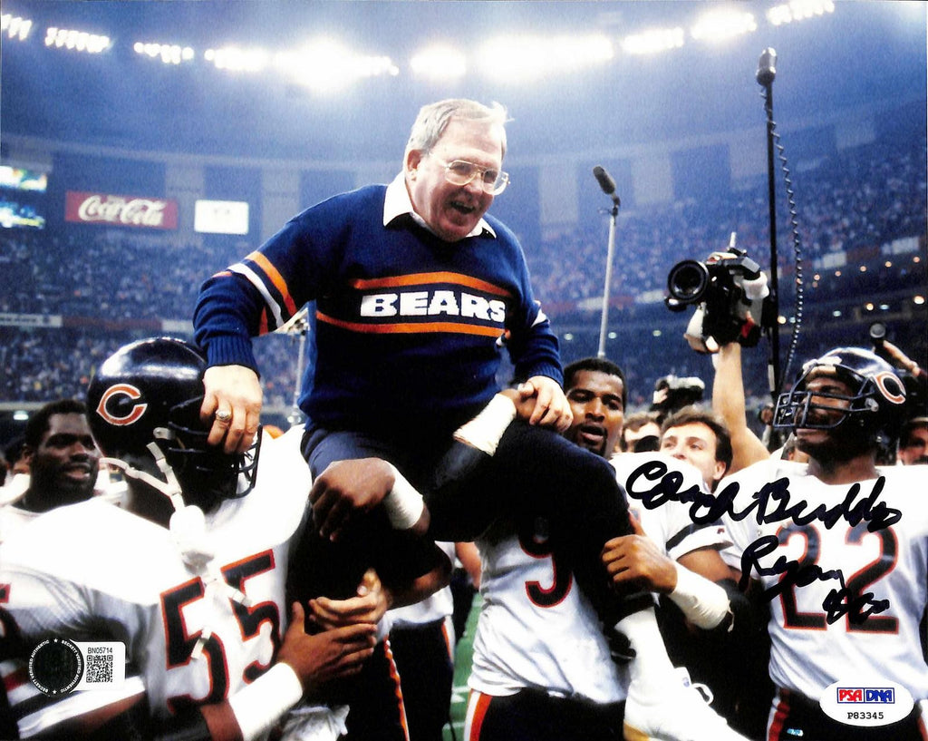Buddy Ryan Signed Chicago Bears Super Bowl XX Photo 8x10 Beckett0
