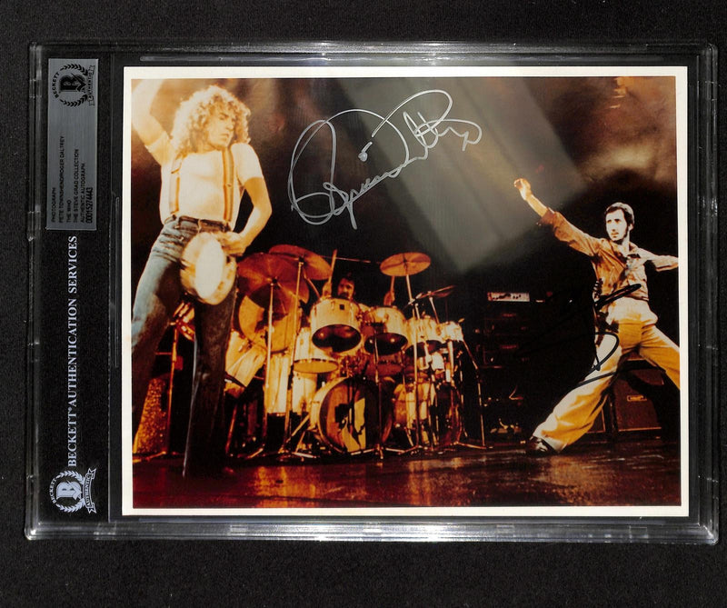 Pete Townshend and Roger Daltrey Signed The Who 8x10 Photo Beckett0
