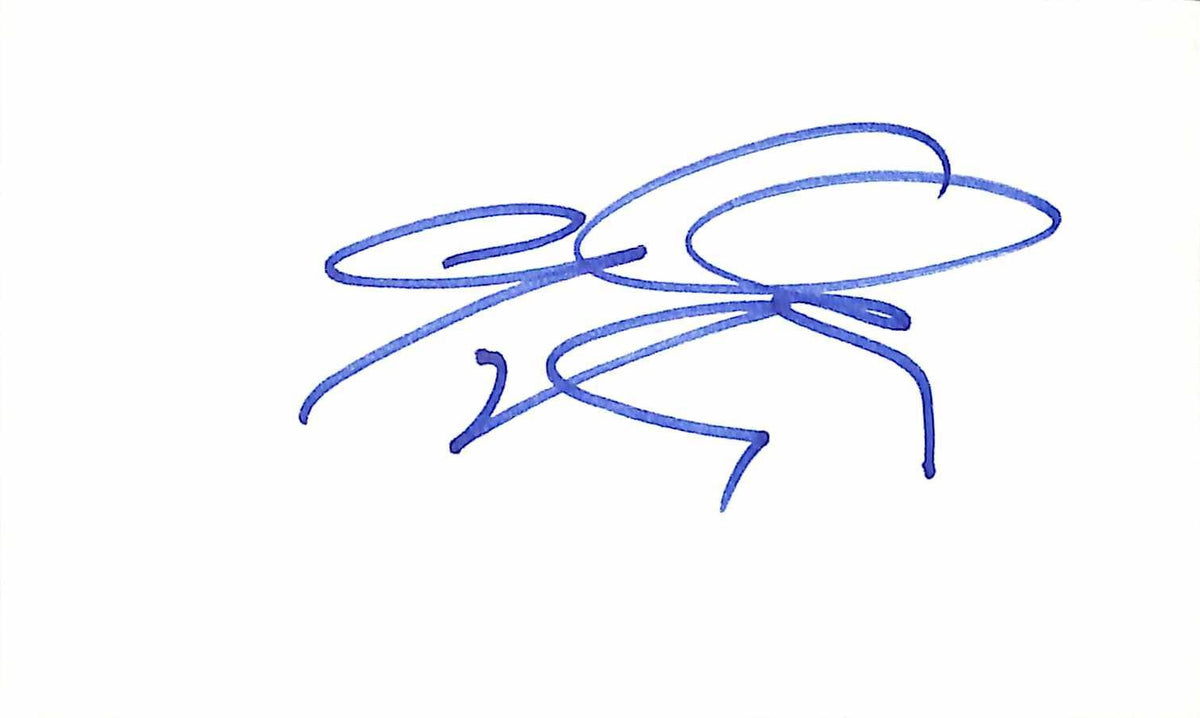 Dan Quayle Signed Index Card BECKETT0