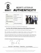 Star Wars ESB ILM Matte Dept Signed 8x10 Photo 4 Sigs! Beckett1