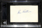 Ken Keltner Cleveland Indians Signed 3x5 Index Card BECKETT AUTOGRAPH0
