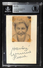 Minnie Pearl Signed Autographed 3x5 Index Card Beckett Slabbed Autograph0