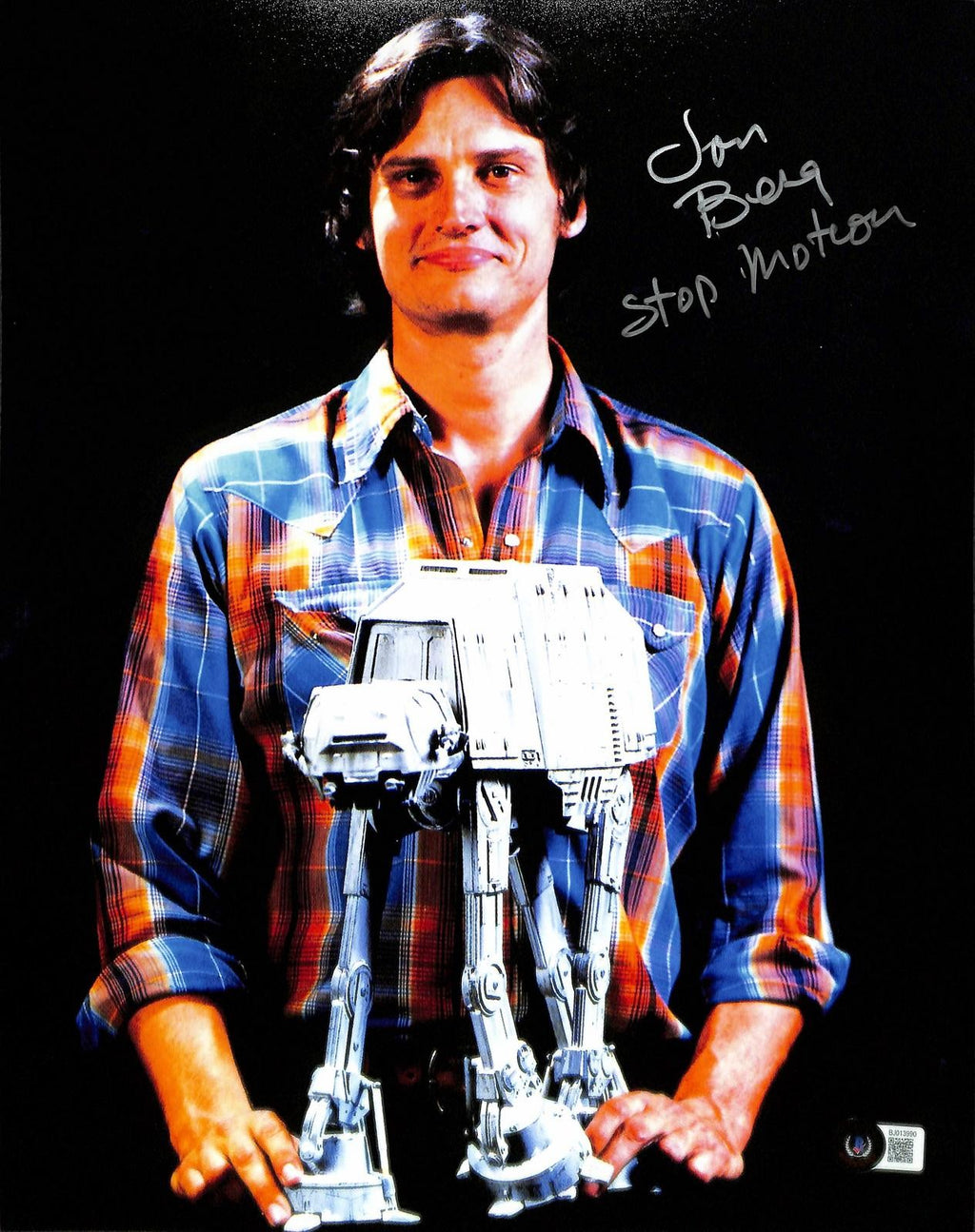 Jon Berg Signed Star Wars AT-AT 11x14 Photo Beckett Authenticated0